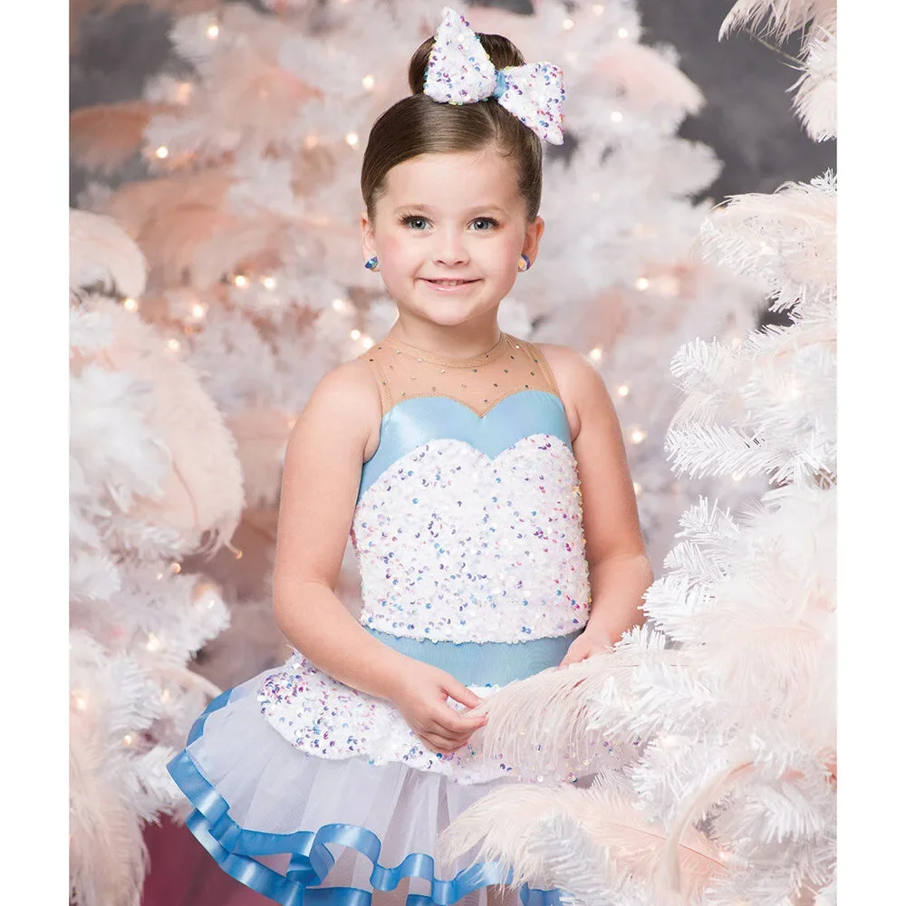 Pre-Owned Dance Costume Small Child Blue A Wish Come True H602 Ballet Tap Music